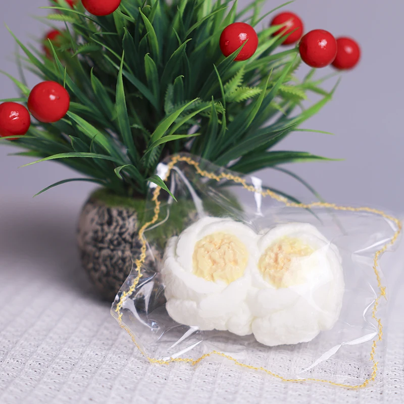 ZOCO Handmade Double Egg Yolk Cake Silicone Squeeze Toy Christmas Party Sensory Stress Relief Gift Bulk Custom Order Best Gift