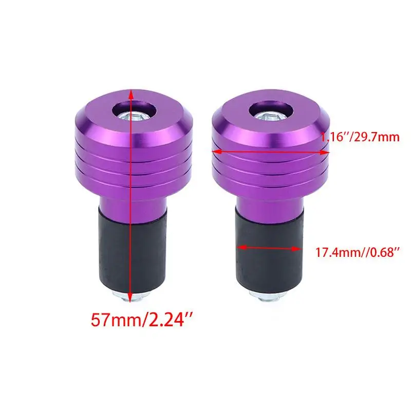 

Aluminum Alloy Handlebar End Weights Universal Motorcycle Plugs AntiRattle For Smooth Urban Riding