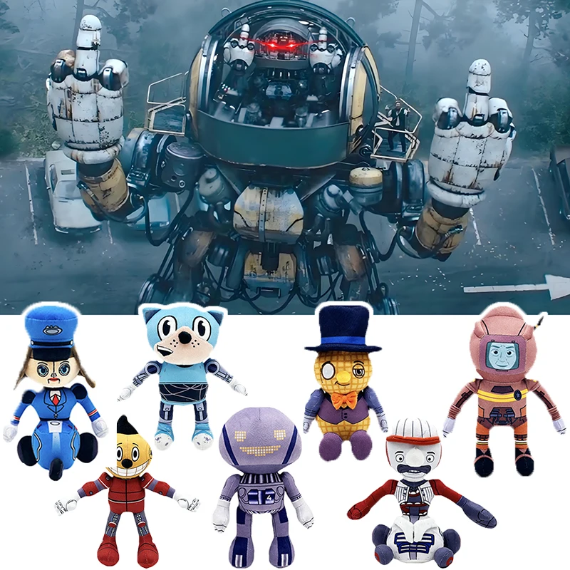 

The Electric State Plush Toys Anime Robots Stuffed Dolls Cartoon Home Sofa Room Decoration Plushie Pillow Xmas Birthday Gifts