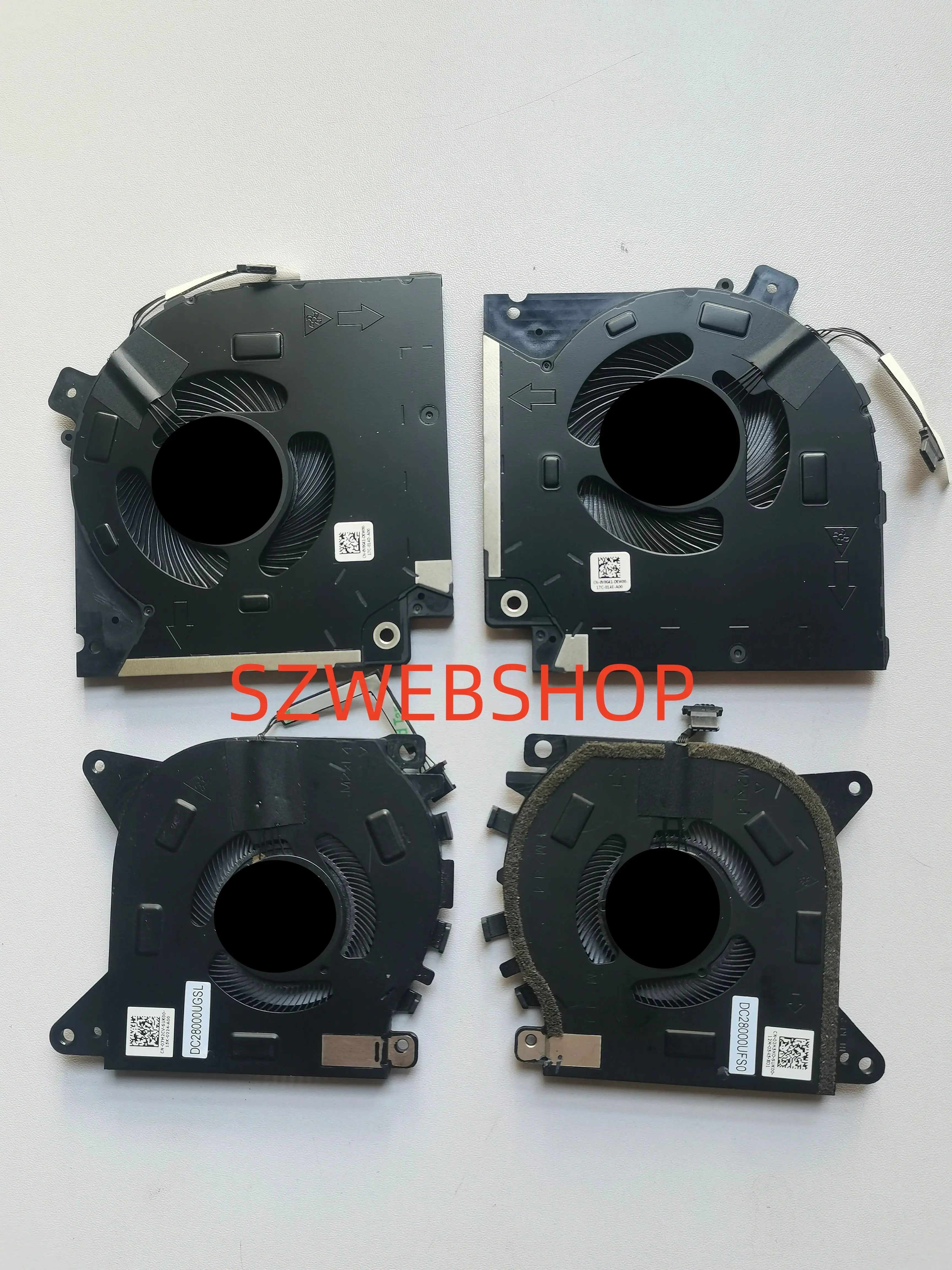 Nuovo computer portatile per Dell Alienware X15 R1 R2 CPU GPU ventola di raffreddamento 082VD4 0V0G61 02H5HD 07M2CV