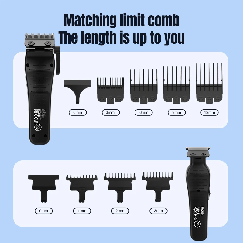 Resuxi N-8882 مجموعة ماكينة قص الشعر الاحترافية بالجملة لقص الشعر 2600 مللي أمبير في الساعة 210 دقيقة مجموعة ماكينة قص الشعر بأربعة سرعات