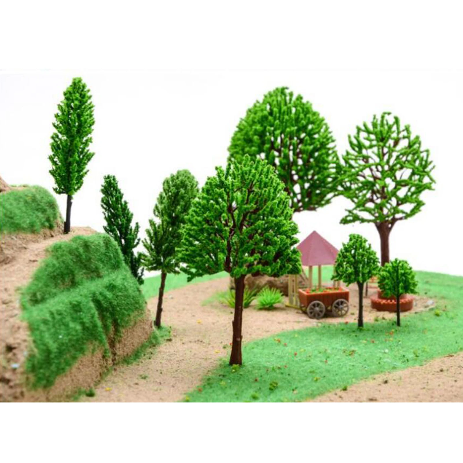 Static Grass Applicator Miniature Scene Model Architecture Scenery Modelling Portable for Landscaping with Brush Static Flocking