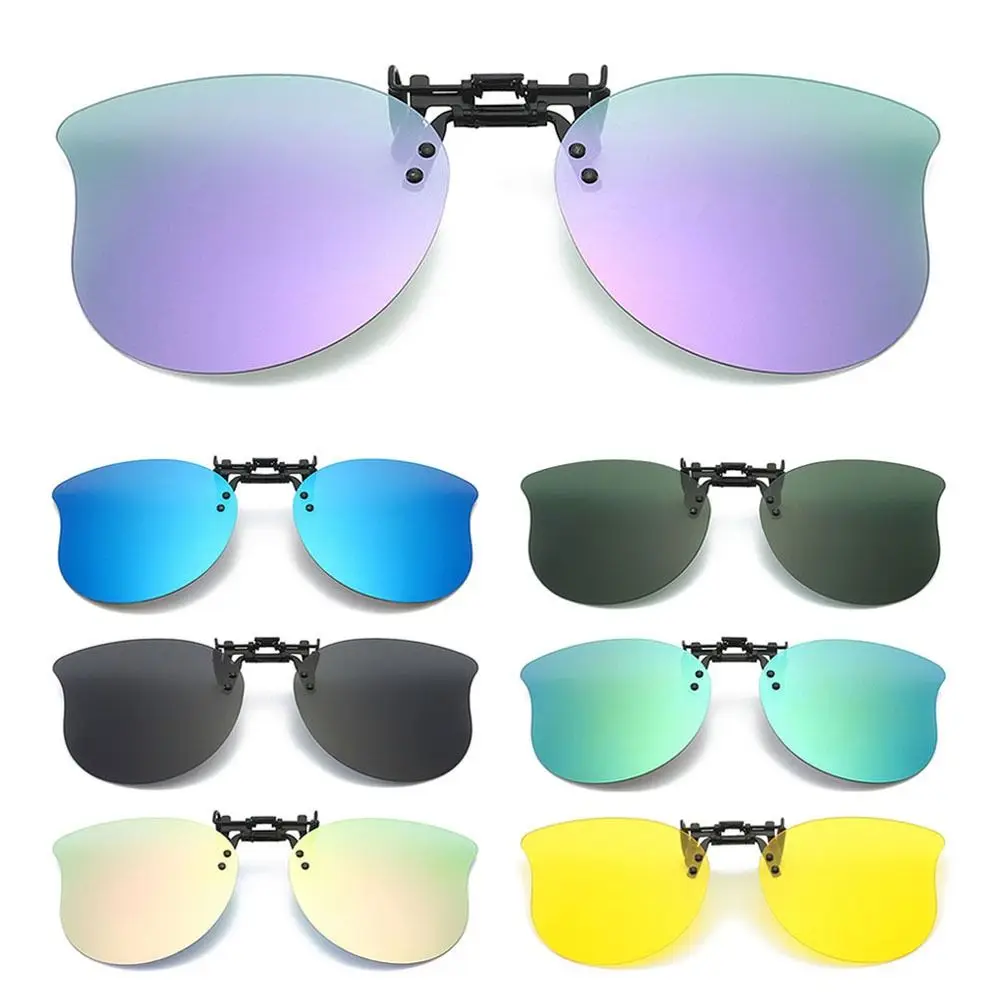 Polarisierter Clip auf Sonnenbrille über Brille ultraleichte UV400 hoch klappbare Sonnenbrille Cat Eye praktische Farben