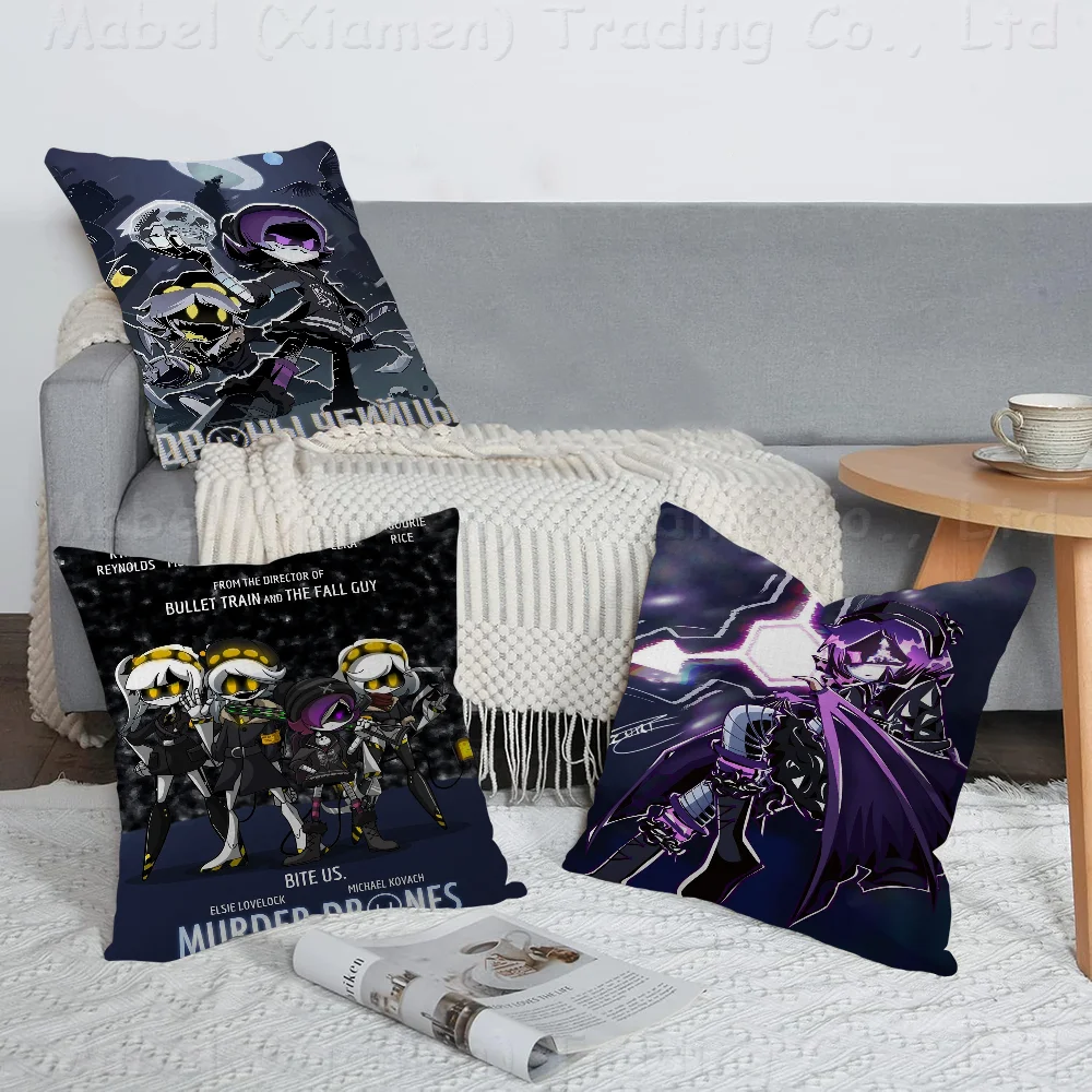 M-Murder Drones Pillowcase Toon Gift Cushion Cover Bedroom Home Sofa Chair Seat Decor Pillow Case