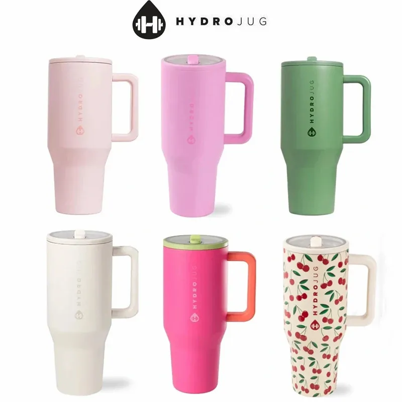 HydroJug Tumbler 32OZ/40OZ Traveler Straw Lid Stainless Steel Vacuum Insulated Car Mug Double Wall Thermal Iced Travel