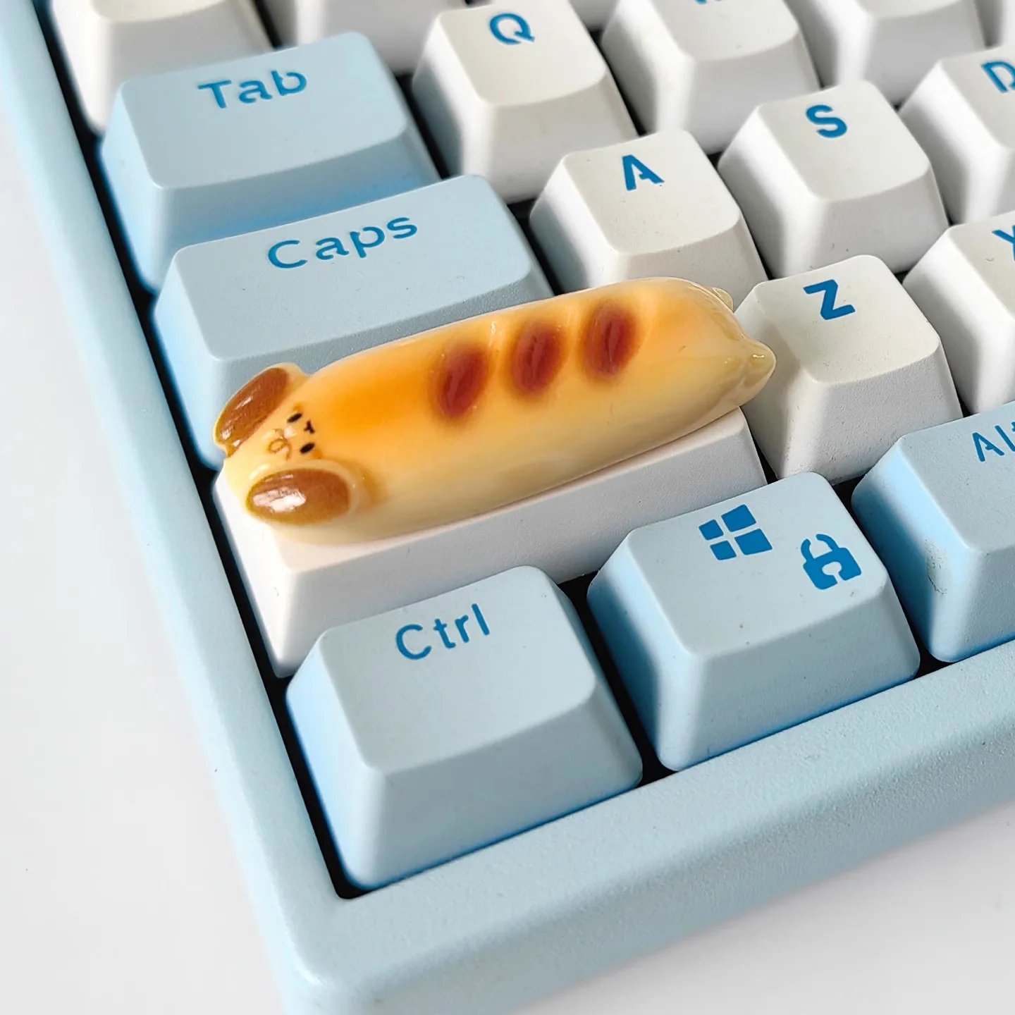 

Cute Bread Dog Keycaps, 2.25uenter Keys Creative Personalized Keycaps Original Cartoon Decorative Mechanical Keyboard Keycaps