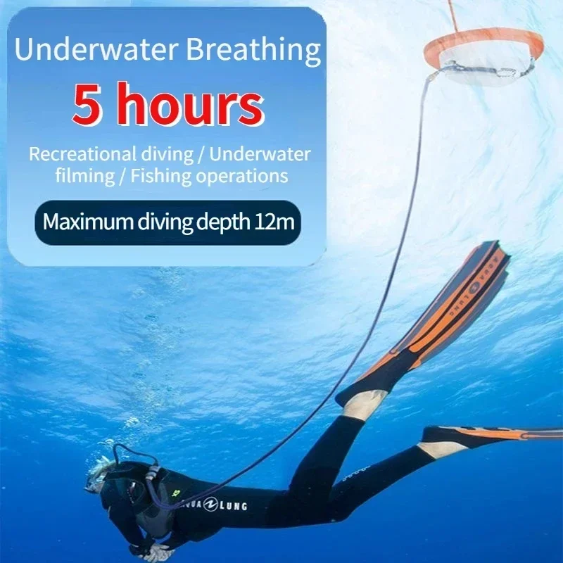 Equipment New Portable Rejected Trap Mobile Ventilator Support Snorkel Diving