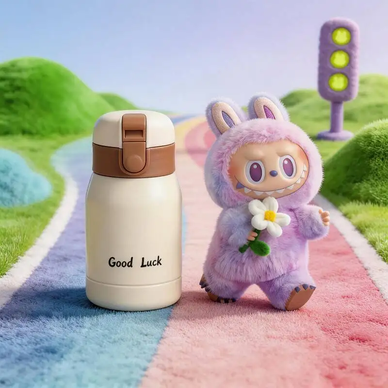 

POP MART THE MONSTERS Forward High Energy Series LABUBU Doll Beautiful Insulated Vacuum Cup Pretty Thermos