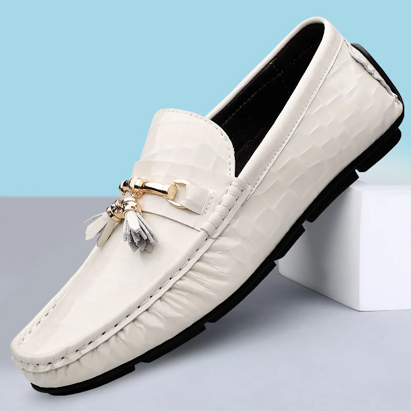 

Fashion Minimally Designed Tassels Loafers High Quality Men's Comfortable Breathable Low Cut Anti Slip Casual Large Size Shoes