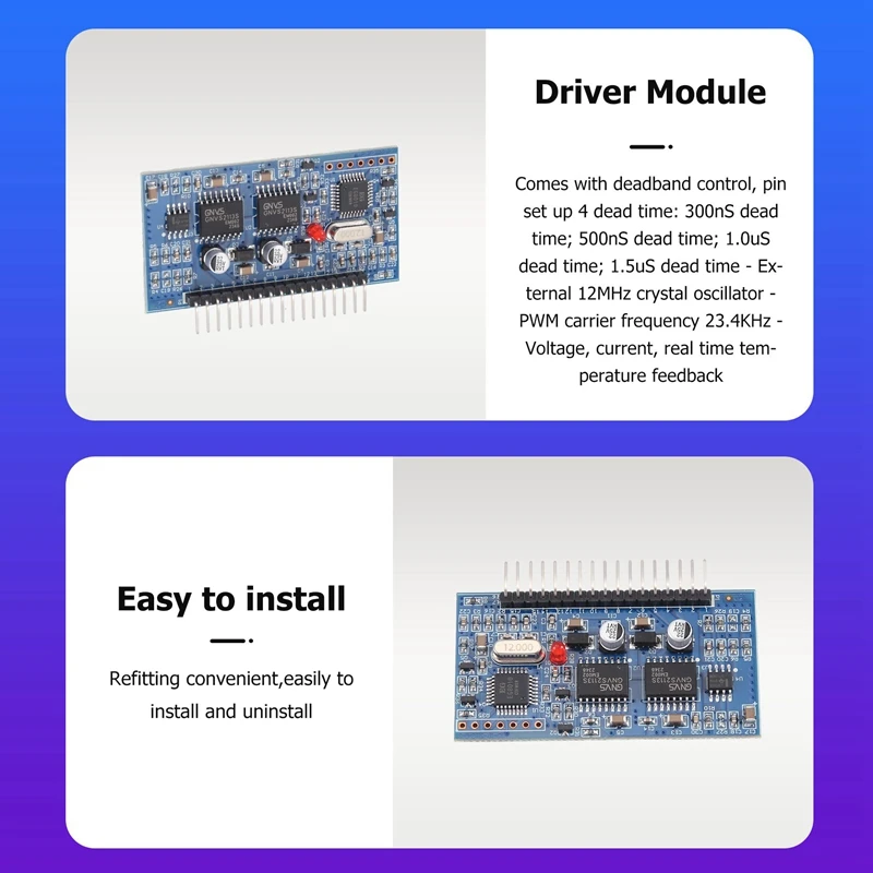 DC-DC DC-AC reiner Sinus-Wechselrichter-Generator SPWM Boost-Treiberplatine EGS002 „EG8010 + IR2110“ Treibermodul + LCD