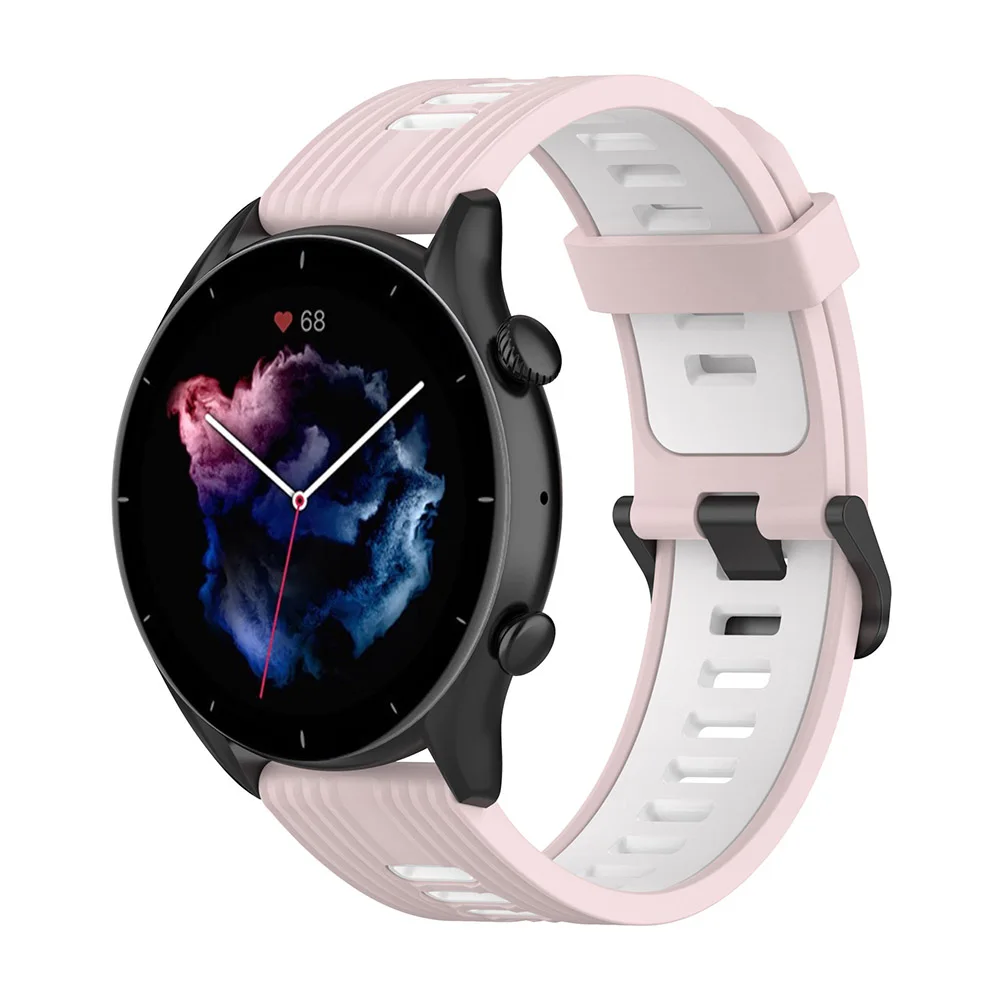 Gts3 pulseira de silicone para amazfit gtr 42mm pulseira de pulso para xiaomi amazfit gts 3 2 2e gts2 mini pulseira bip s u pro pulseira de relógio