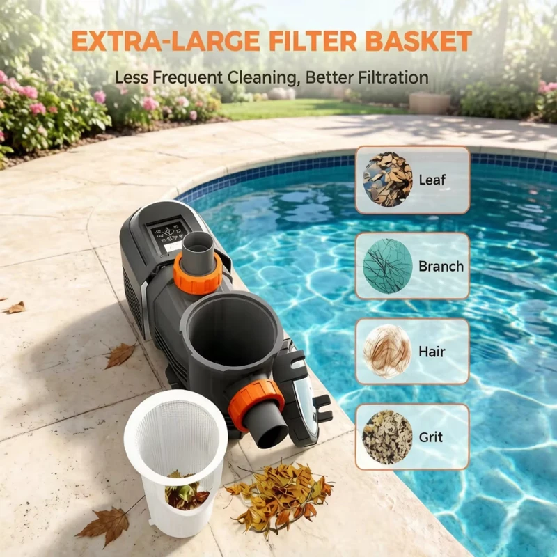 1.0 to 3.0 HP Self-Priming 6M Suction IPX5 Wholesale Bombe De Agua Para Piscina Variable Speed Swimming Pool Water Pump