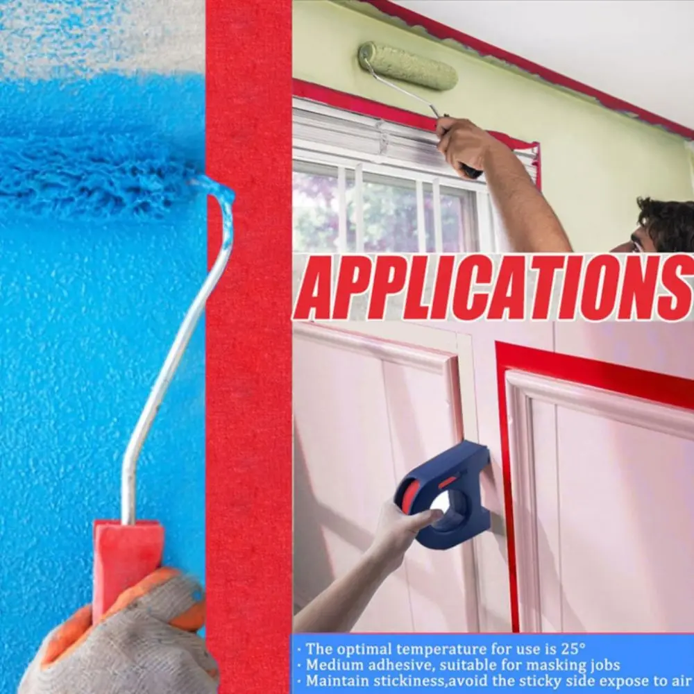 

Manual Operation Masking Tape Applicator Precision Cutting Ergonomic Handle Tape Dispenser Masking Tape Cutting