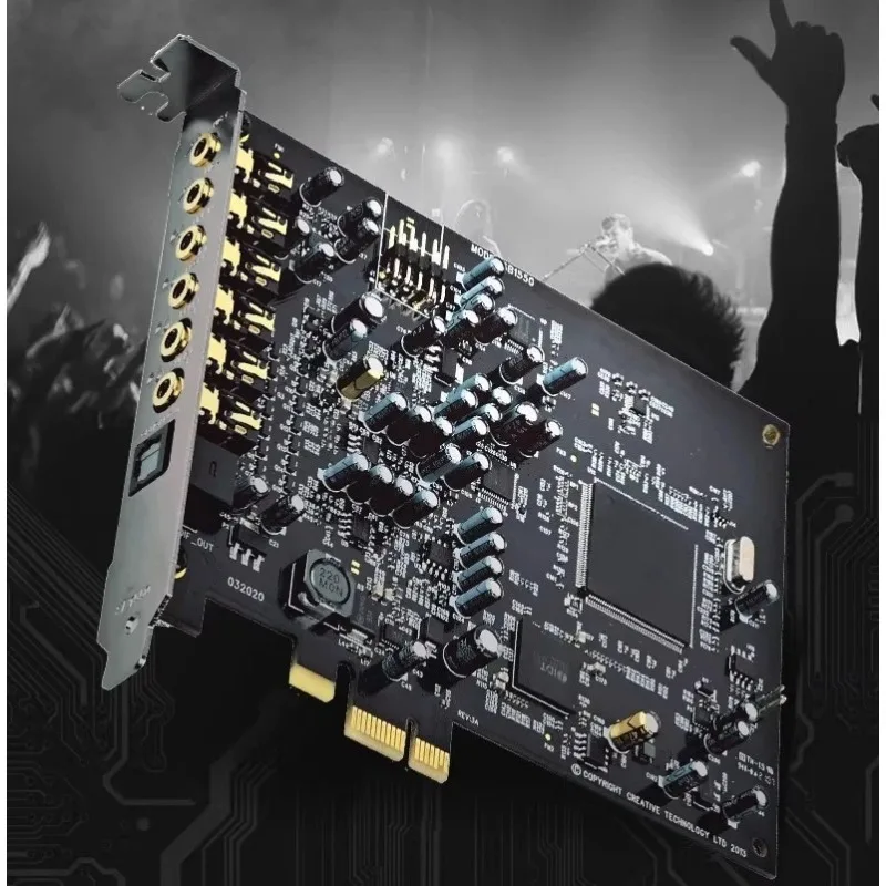 For Creative Sound Blaster RX SB1550 7.1 PCIE Sound Card, Internal Audio Card for Live Streaming Karaoke & Gaming