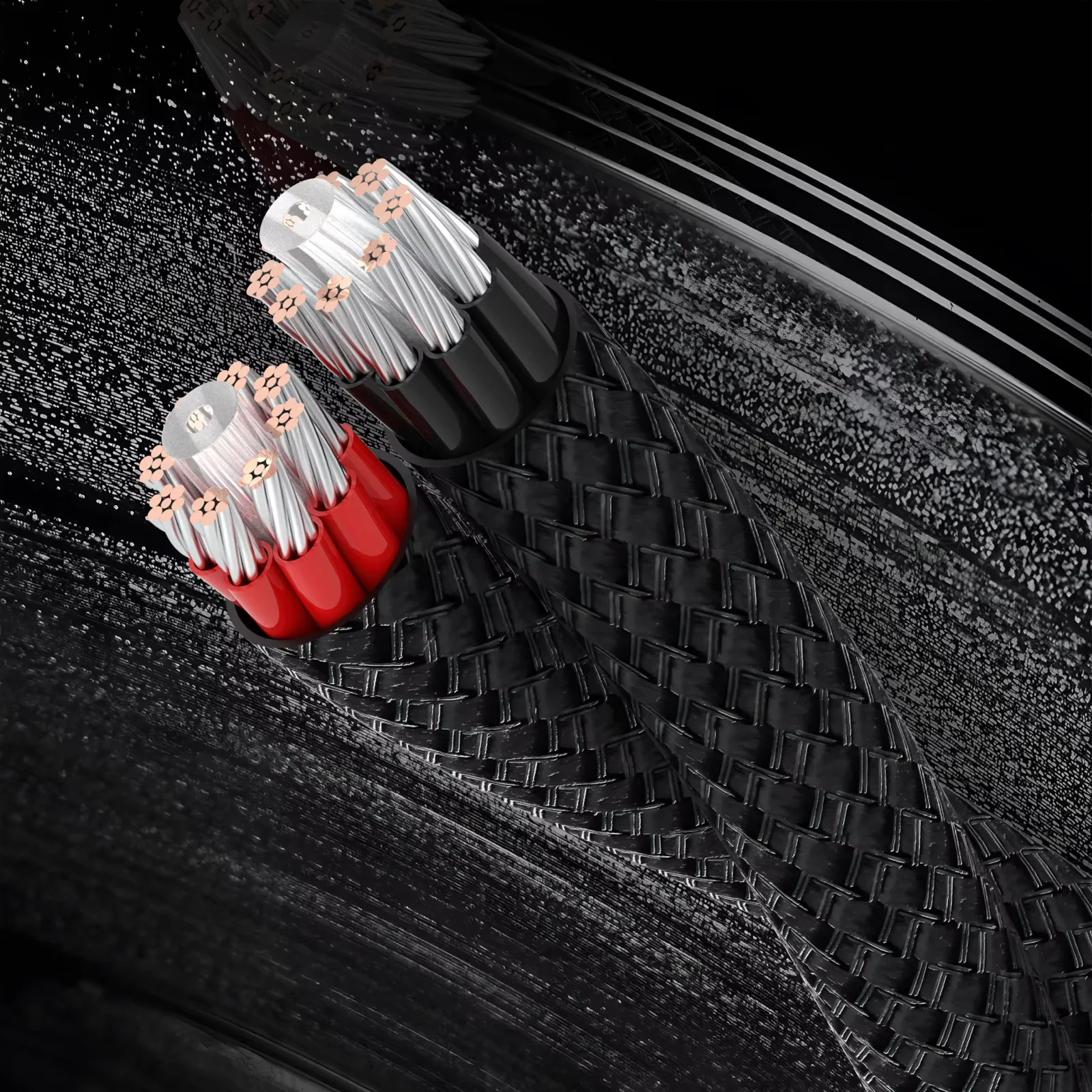 Monosaudio A203R0R Hi-end Twisted RCA Cables 6N OCC Pure Copper+Silver Plated Hybrid Hifi Interconect Cable Audio Signal Wire