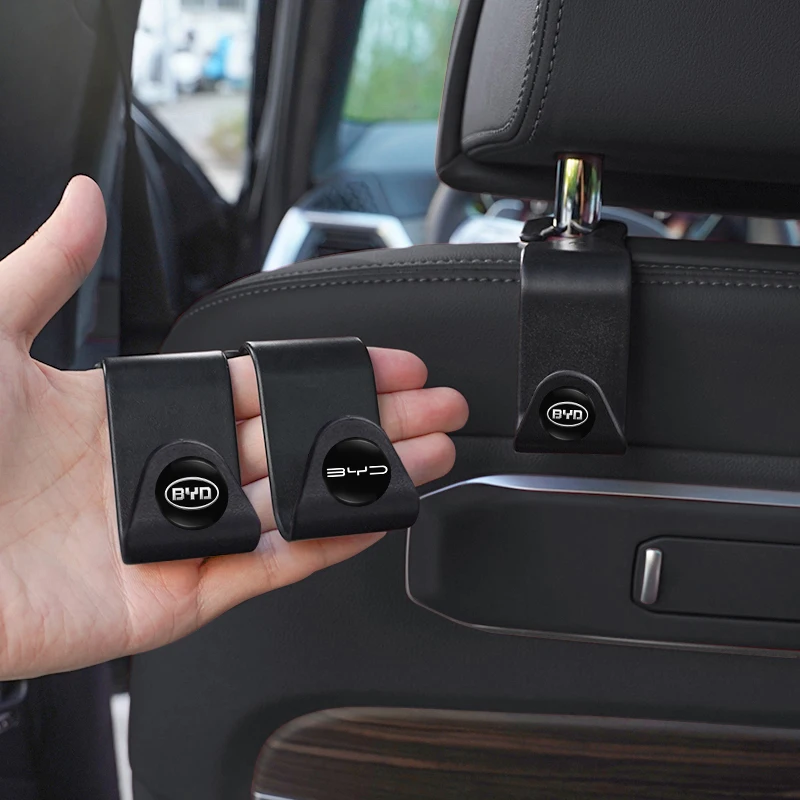 

2/4 шт. портативные крючки для спинки автомобильного сиденья, аксессуары для BYD Atto 3 Yuan Plus Song Plus Seal Dolphin Sealion Seagul, аксессуары