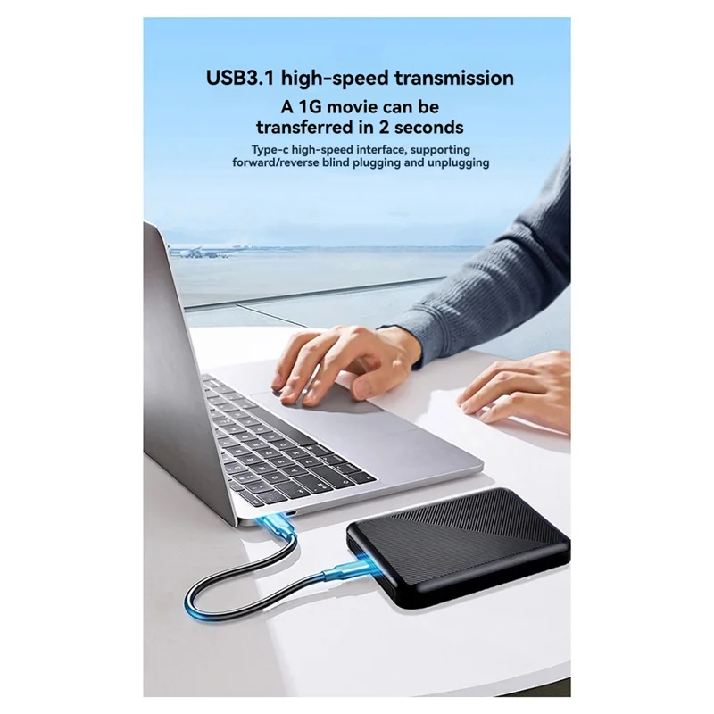 

A95Q-Sata Serial Port Hard Disk Box SSD Solid-State 2.5" With USB 3.1 For PC Laptop Support Up To 6TB, Fits 7Mm/9.5Mm SATA SSD/H
