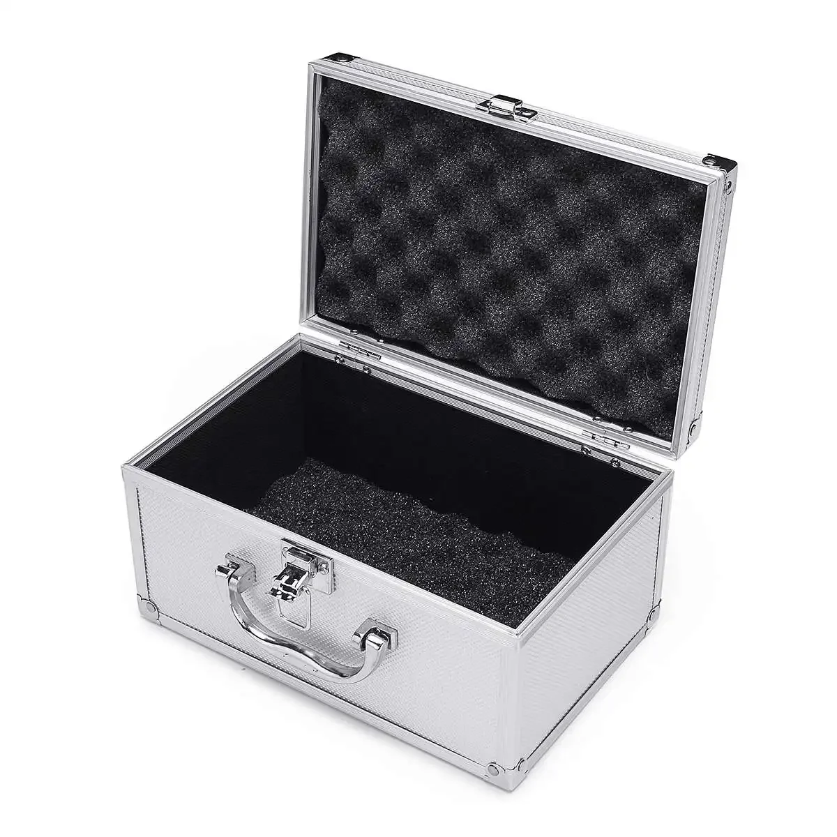 Portable Aluminum Tool Box With Sponge Large Safety Equipment Toolbox Instrument Box Storage Case Suitcase Impact Resistant Case