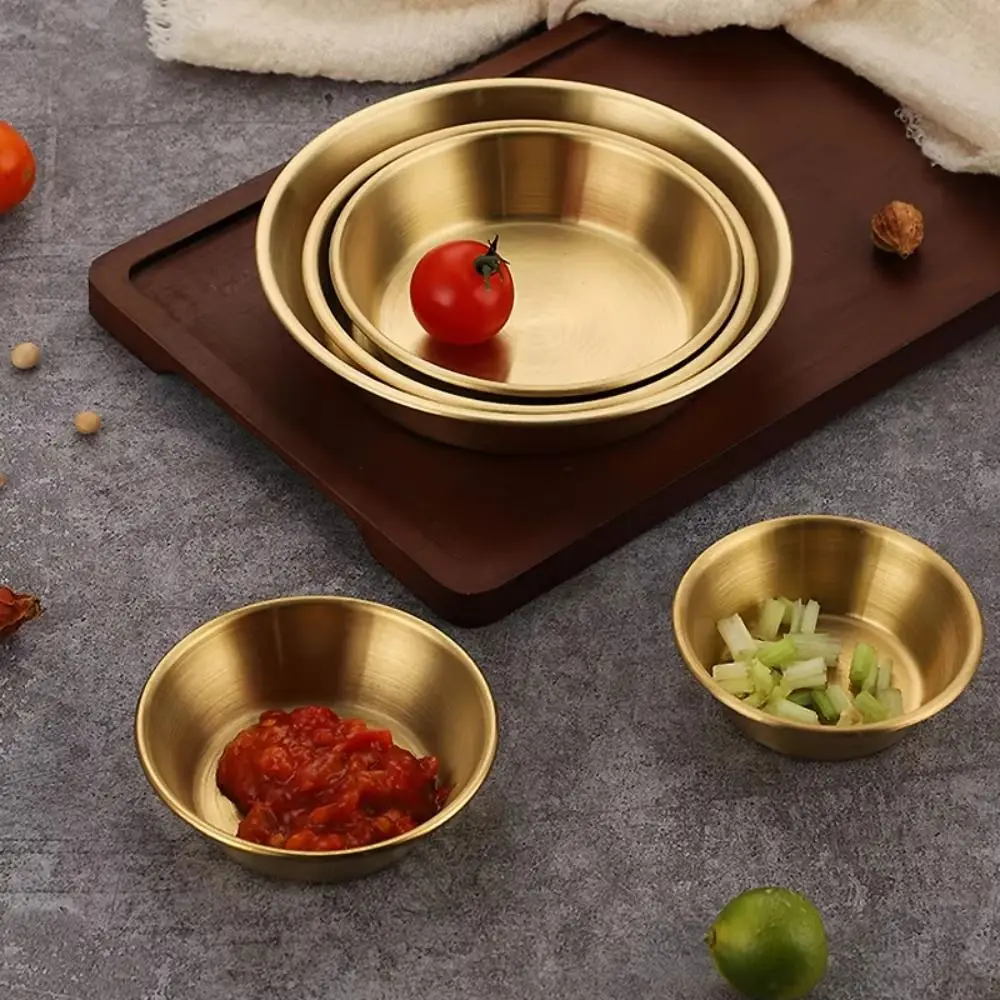 304 Stainless Steel Stainless Steel Sauce Dish Multiple Sizes Stackable Kitchen Sauce Cup Silver Gold Easy To Clean