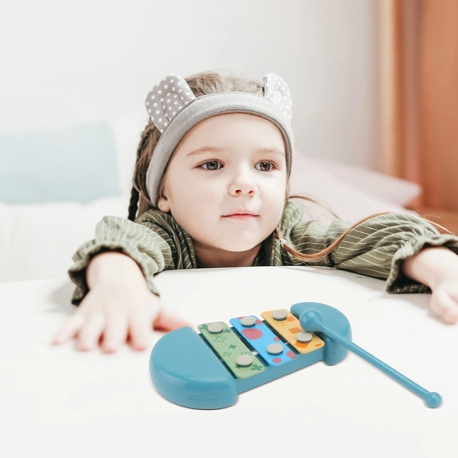 

1Set Children Music Plaything Knocking Piano Creative Instrument Bright Cartoon Color Educational Percussion Musical Gift