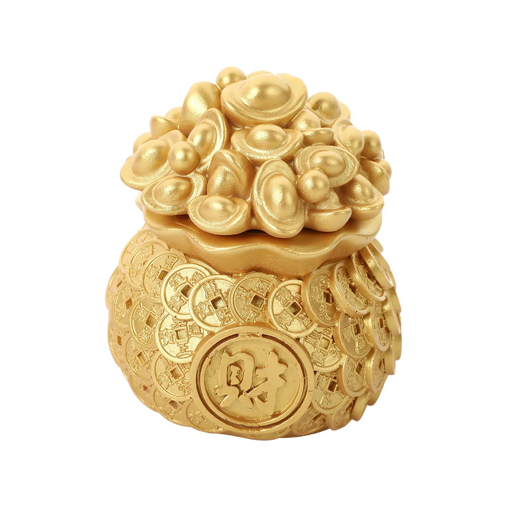 

Money Bag Resin Decorative Yuanbao Lucky Money Ornament Artistic Creative Chinese New Year Money Ingot Bag Home Decoration Gift