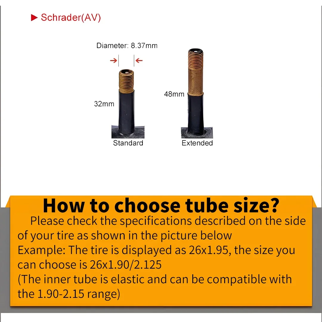 2 قطعة كيندا دراجة الأنبوب الداخلي 12/14/16/18/20/24 بوصة شريدر بريستا بوتيل المطاط الجبلية الطريق دراجة أنبوب الإطارات الداخلية دراجة أجزاء #5