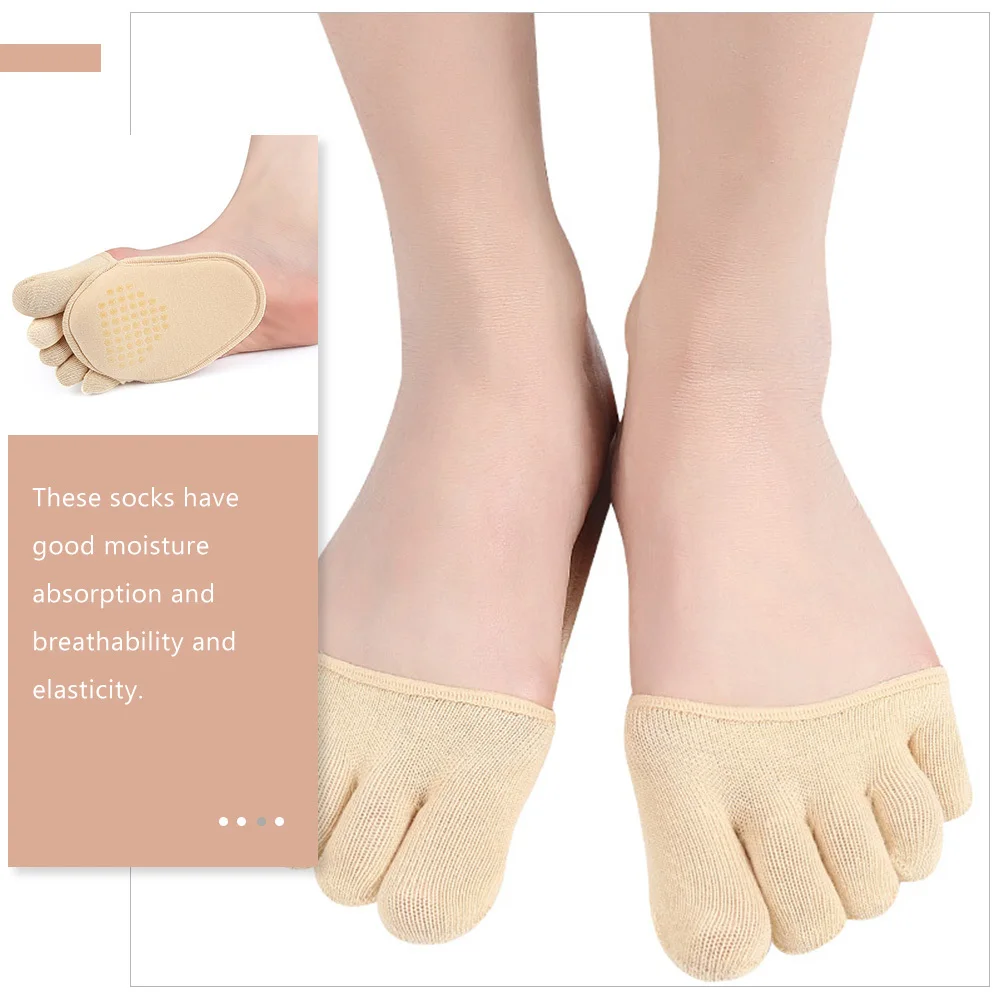 滑り止め汗吸収ハーフインビジブルコットンつま先ソックス女性用通気性前足ソックスケアツール