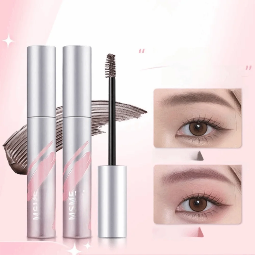 Crema colorante per sopracciglia naturale resistente al sudore con pennello pieghevole Matita colorante per sopracciglia Cosmetici mascara per sopracciglia marrone/caffè a lunga durata