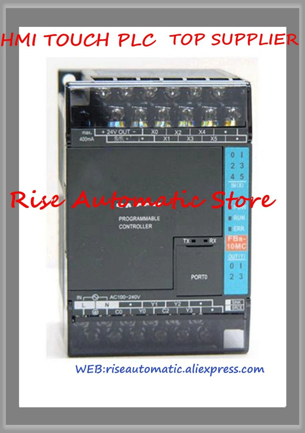 

Brand New Original FBS-10MCR2-AC PLC AC220V 6 DI 4 DO Relay Main Unit
