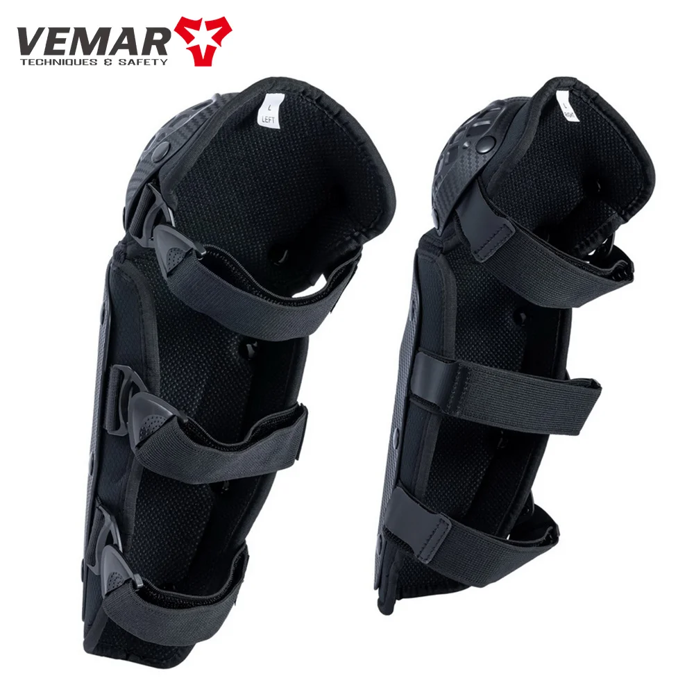 VEMAR Motorcycle Riding Protective Gear Knee Elbow Pads Breathable Lightweight Knee Pads Motorbike Off-Road Cycling 4Pcs/set