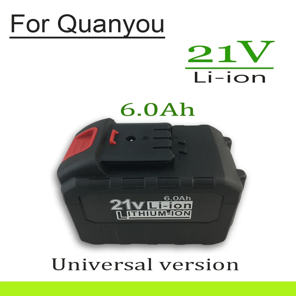 

For Quanyou 21V 6.0Ah Li-ion Battery Chainsaw Angle Grinder, Electric Wrench Tool, Specialized Air Cannon Machine Battery