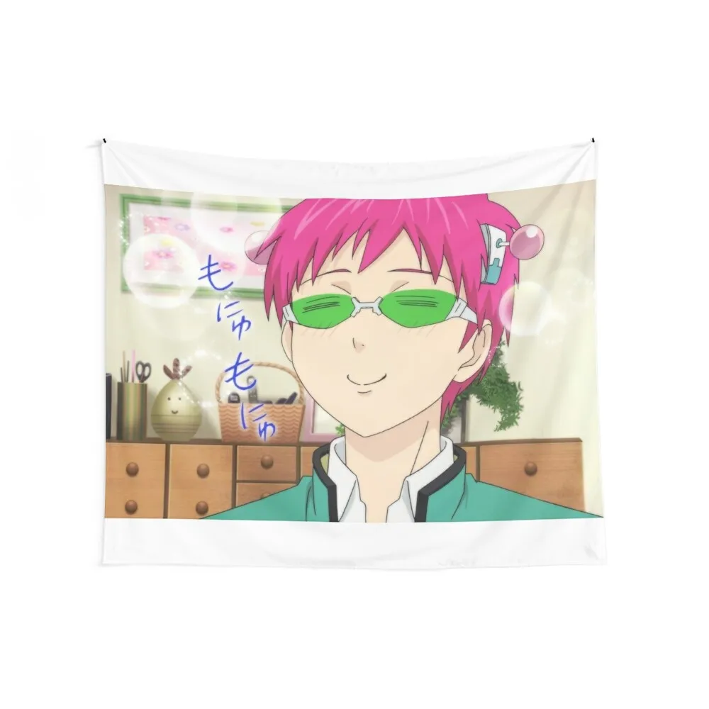 happy saiki Tapestry Bed Room Decoration Decorative Wall Aesthetic Decoration Tapestry