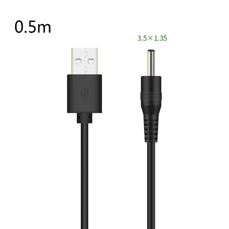 0.5/1m USB to for DC Audio Line USB for DC 5.5x2.1mm 5.5x2.5mm 3.5x1.35mm 4.0x1.7mm 2.5x0.7 mm Charging Line USB Port Dropship