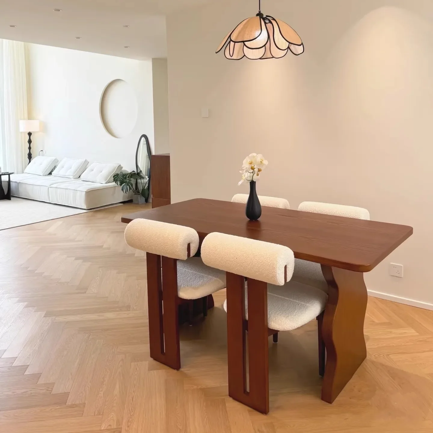 

Groceries French Dinning Table Serving Nordic Modern Luxury Dinning Table Designer Unusual Newclassic Wood Muebles Furniture