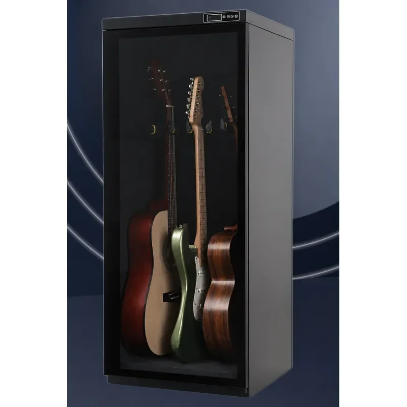 Musical Instrument Display Cabinet with Humidification and Dehumidification Function Anti-crack Storage for Music Store