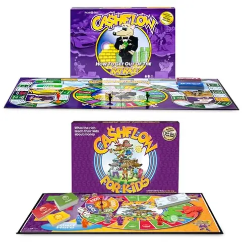 Cashflow How to Get Out of The Rat Race Board Game Set for Adults and Engaging Financial Literacy Learning Experience with Real