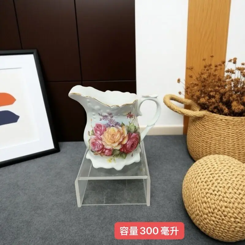 Ceramic European Milk Pot Handmade Gold Drawing British Home Simple New Commercial Hotel KTV Restaurant