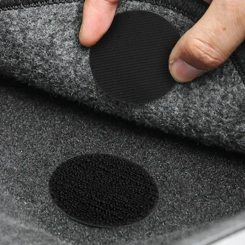 1/2pcs Carpet Fixing Stickers Double Faced High Adhesive Car Carpet Fixed Patches Home Floor Foot Mats Anti Skid Grip Tapes