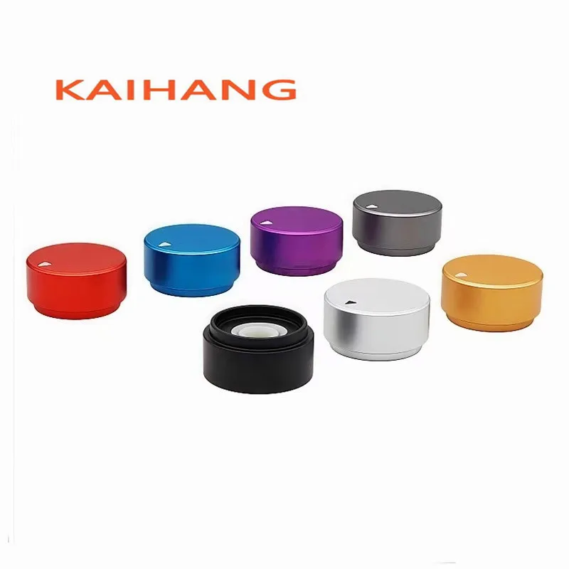 1PCS Aluminum alloy sandblasting process colorful knob Potentiometer Encoder knob HIFI Amplifier knob cap Guitar Knobs 22x11mm
