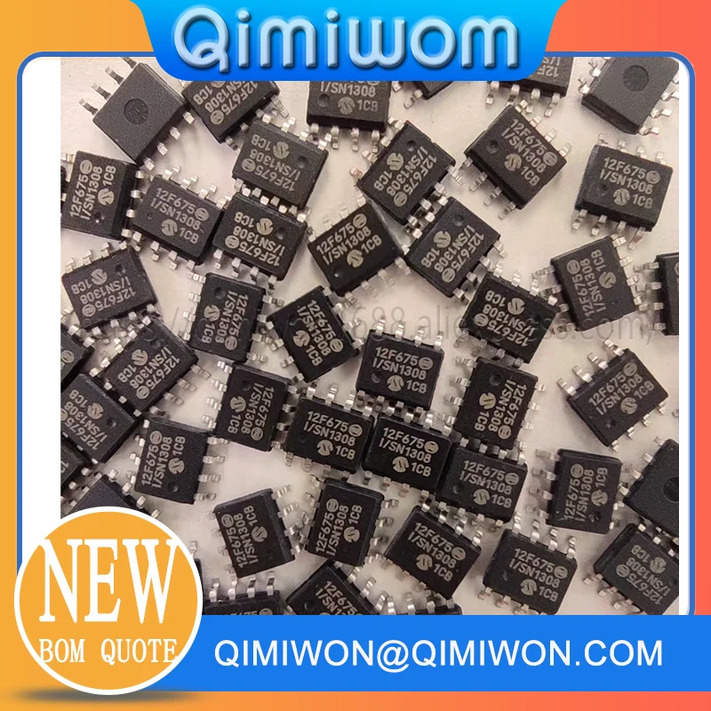 

Free Shipping 100PCS/LOT PIC12F675-I/SN 12F675 SOP-8 PIC12F675-I/P DIP-8