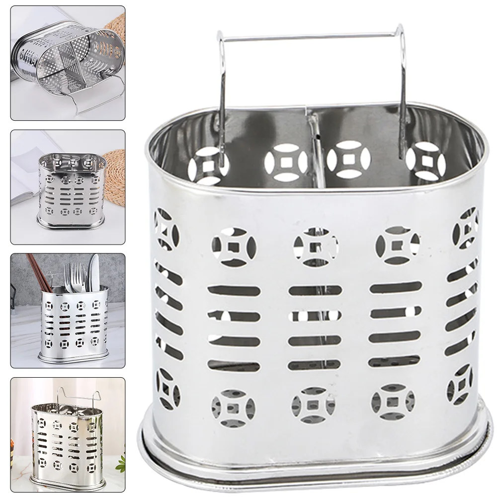 

Portable Stainless Steel Chopstick Basket Dishwasher Utensil Holder Drainer for Kitchen Countertop Chopstick Holder