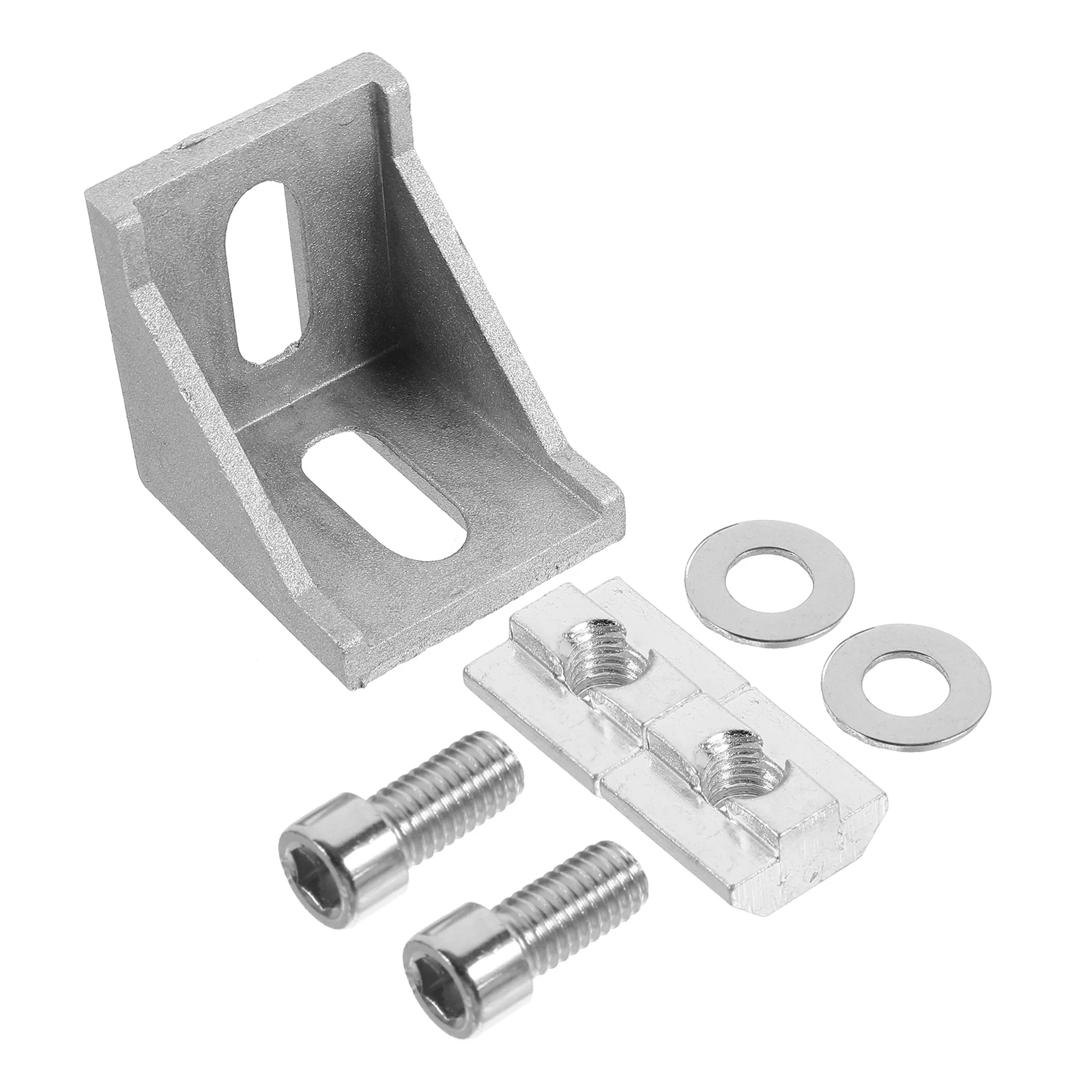 

1 set 4040 Aluminum Profile Angle Brackets Black Color 9mm Hole Rail Accessories 4020 Aluminum Extrusion Bracket Home Decor