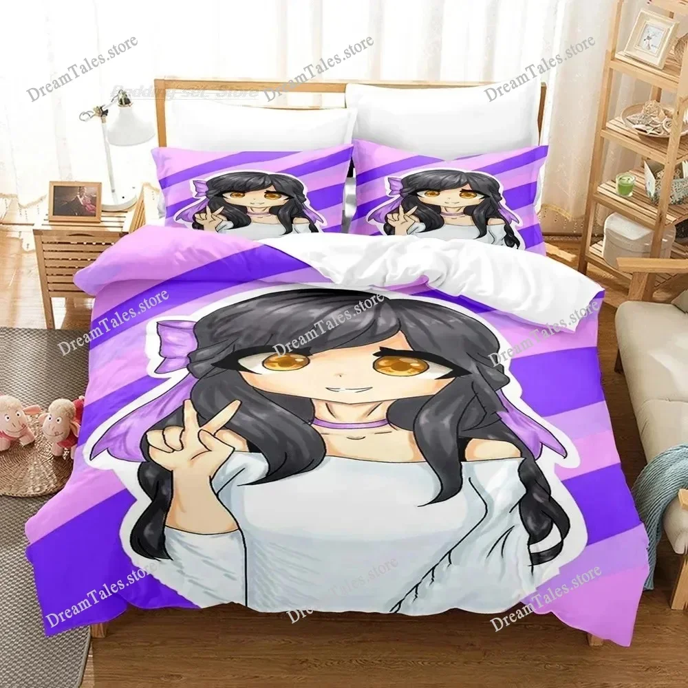 

Aphmau Bedding Set Bed Sheet Set Bed Camas Aliexpress Uk CN(Origin) Duvetcover and Pillowcase Polyester 3D Print Yes 90gsm741