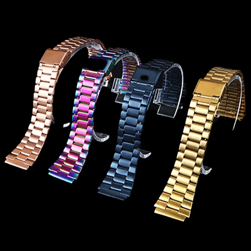 Metal Strap for Casio A159/A158/A105/A168/A169 AE1200/1300/AE500W/F105 Classic Small Square Bracelet Stainless Steel Watch Band