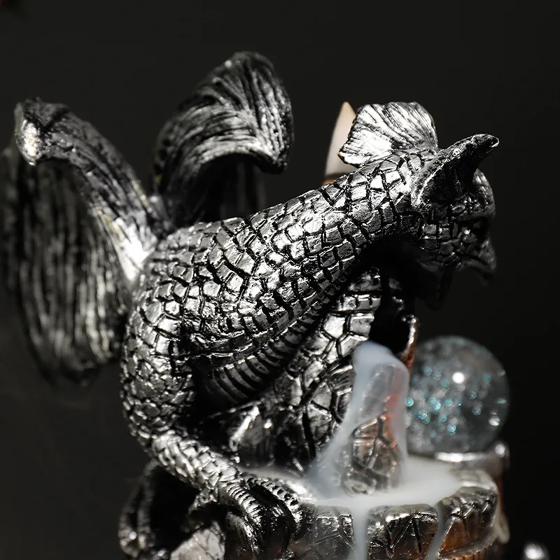 Imagem -02 - Pterossauro Cachoeira Backflow Incenso Queimador Creative Home Decor Ornamentos Suporte Led Dragão Censer