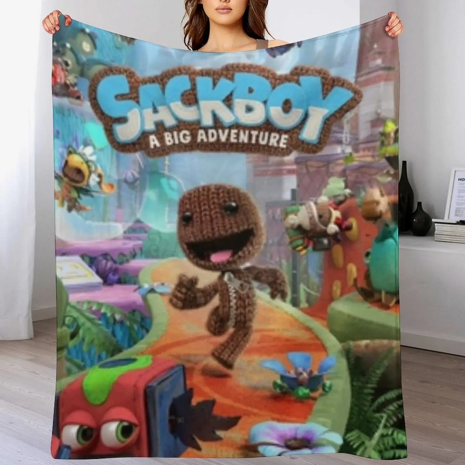 

Sackboy Throw Blanket Plush Polar Blankets