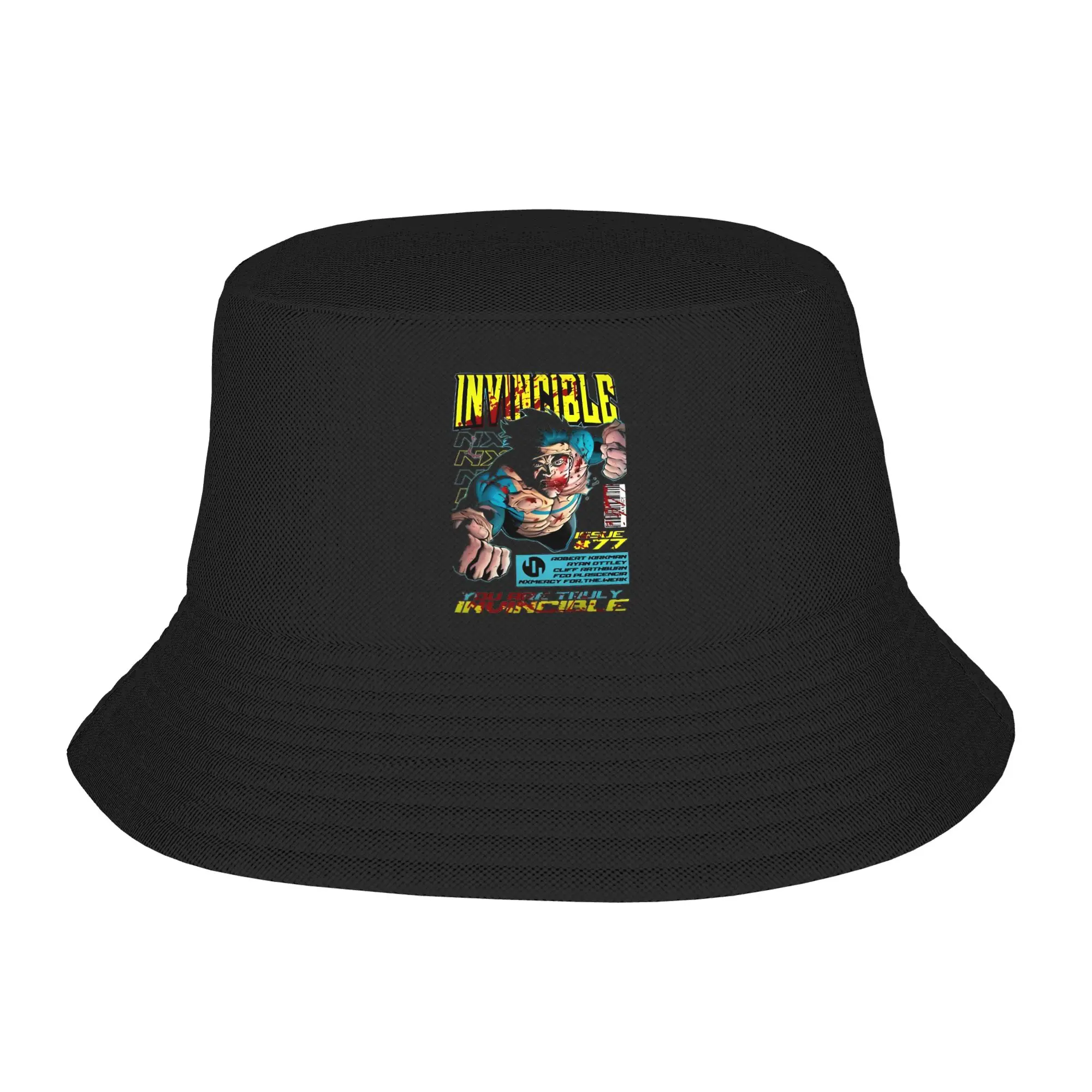 Woman Bucket Hat Invincible Hero Vocation Getaway Headwear Outdoor Fishing Caps  Bob Hat Birthday Gifts