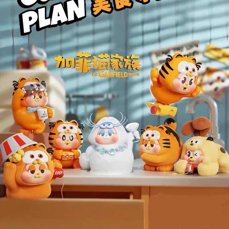 

In Stock The Sllo Garfield Family Food Guardian Initiative Series Blind Box Super Cute Garfield Plush Figurine