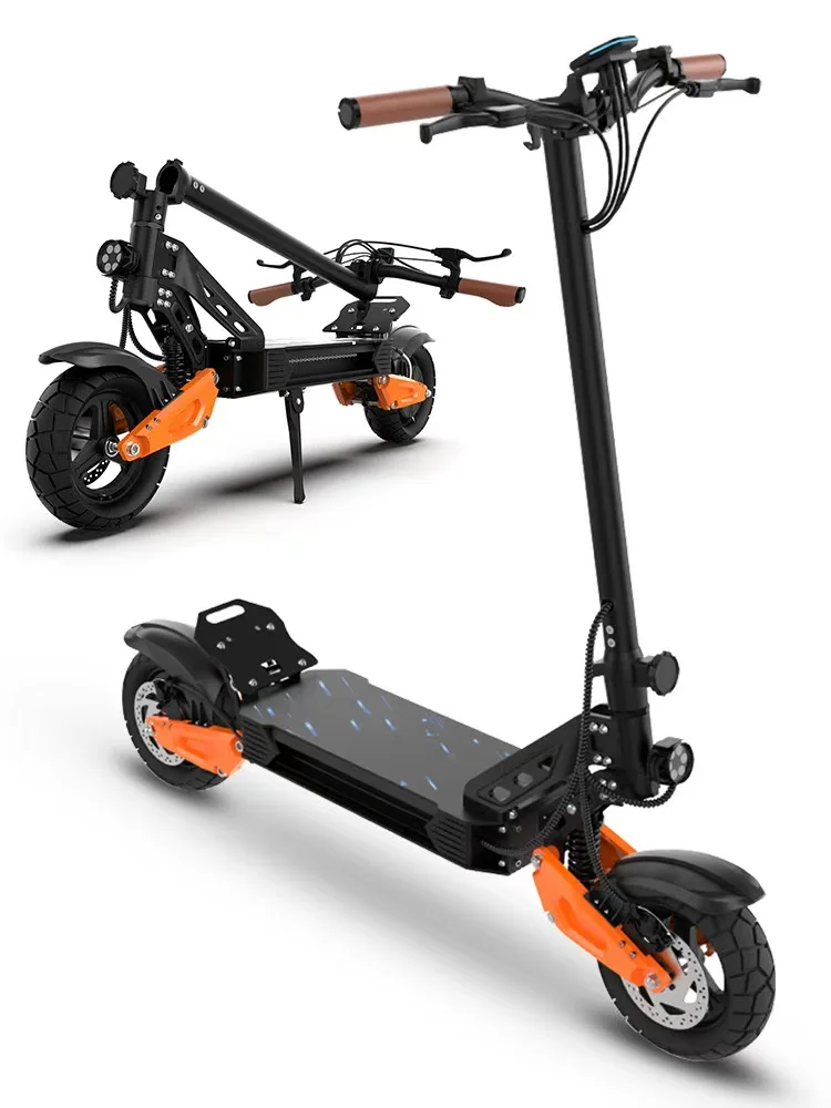 Hulajnoga elektryczna JUICEASE C67Lite bateria o dużej pojemności 48V13.5Ah mocny silnik zasięg 50KM, 35 ° Hulajnoga elektryczna terenowa z oponami typu fat tire 10 cali amortyzacją i możliwością — 2