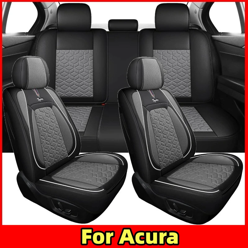 

Чехол на автомобильное сиденье Acura, высококачественный мягкий чехол из искусственной кожи, водонепроницаемый, износостойкий, полный набор из 5 мест